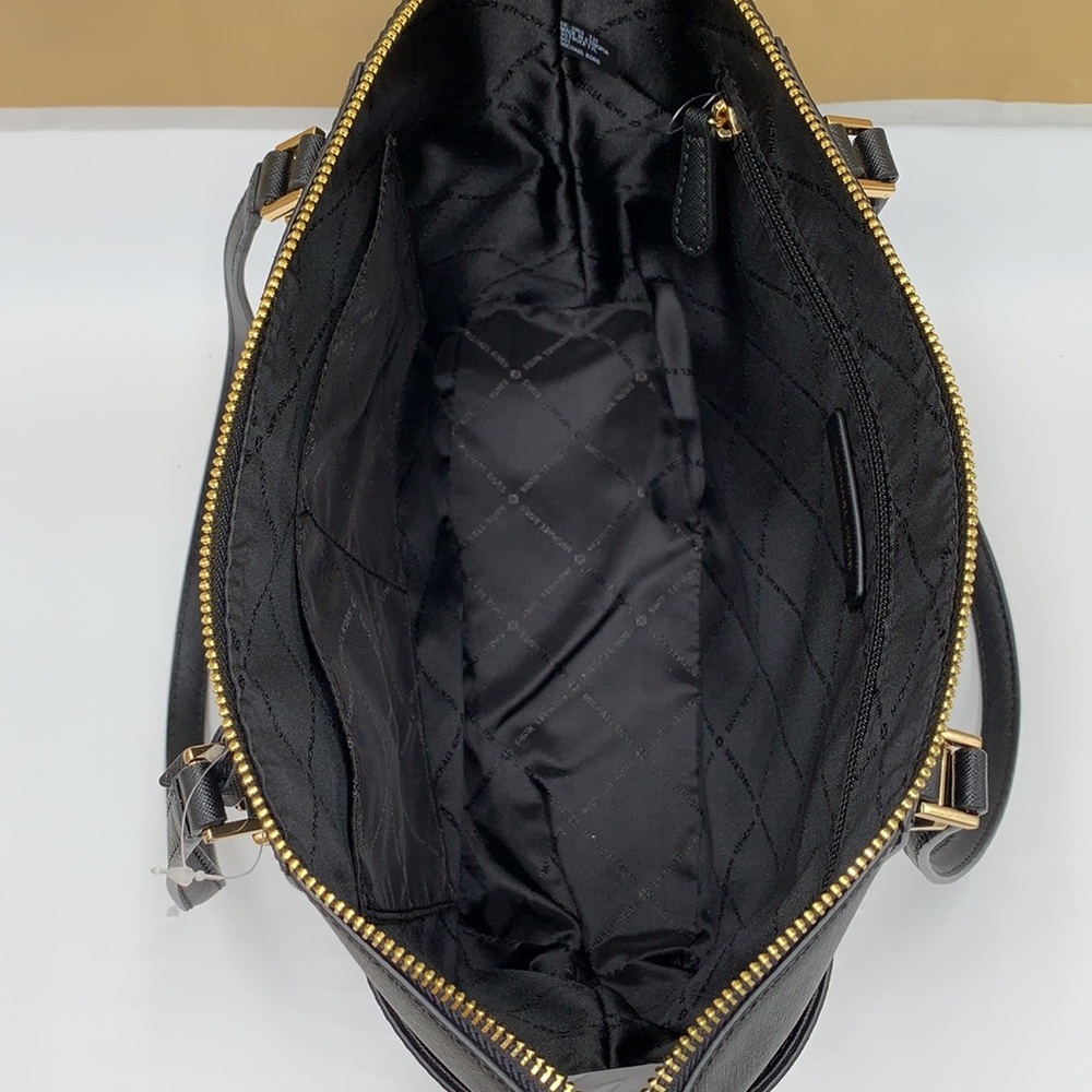 MICHAEL KORS CHARLOTTE LARGE TOP ZIP TOTE BAG - Picture 13 of 15